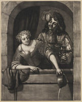 KG 05327
<br/>
Jongeman en vrouw bij vensteropening
<br/>
<em>Schenk, Pieter (I) (1660-1711)</em>